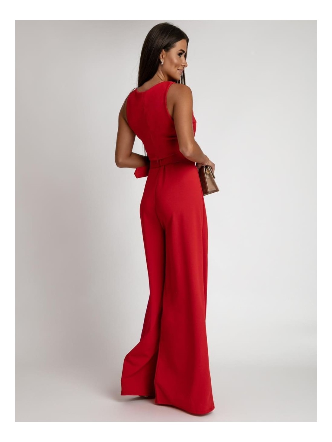 2-piece set, wide pants and red blouse AZRHP3868